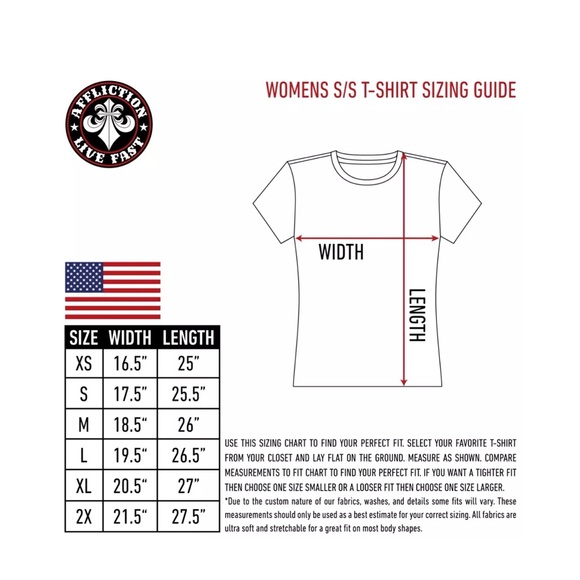 Affliction Women's T-Shirt Iconic Steel Biker Tattoo Gray - Picture 5 of 5